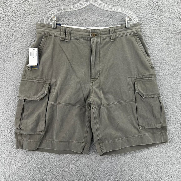 Polo Ralph Lauren Shorts Mens Waist 36" Inseam 10" Green Classic Cargo NWT - Picture 1 of 14
